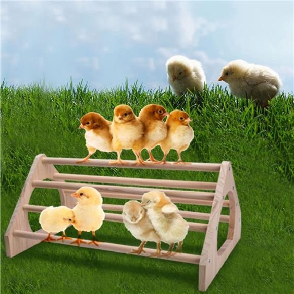 Chicken Perch Chicken Toys for Coop Chicken Swing Chicken Wood Stand Chicken Toy - Picture 10 of 12